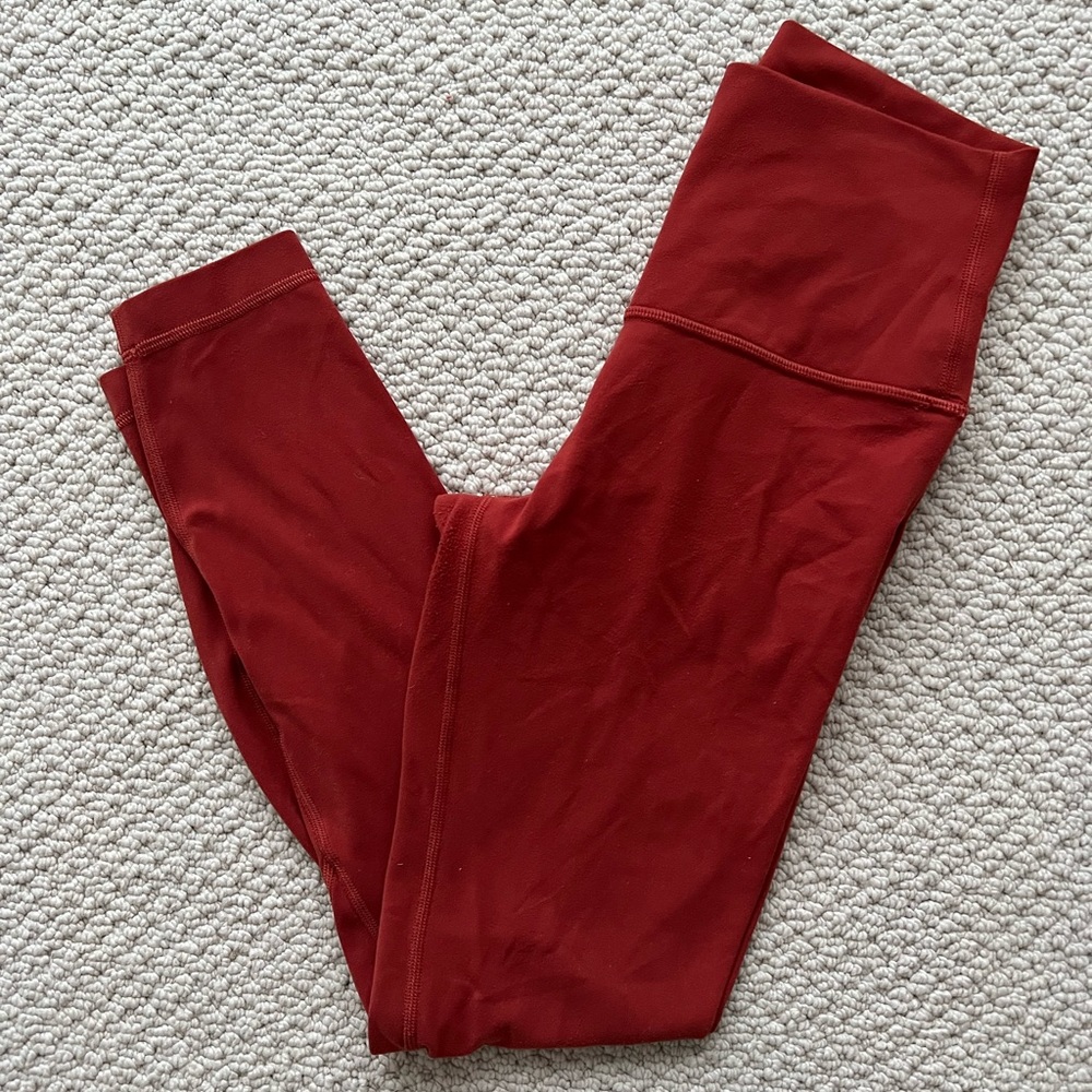 Lululemon Align 7/8 pant in rust color, size 4